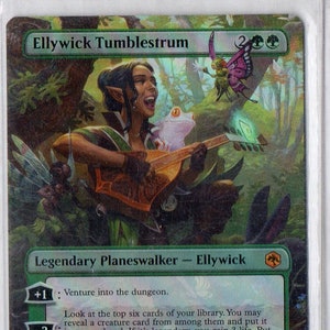ELLYWICK TUMBLESTRUM 2021 MTG Adventures In The Forgotten Realms #286 Foil Parallel Gaming Card - Magic the Gathering