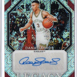 DANA BARROS 2024 Panini Prizm Legcy Signatures Autogramm Mojo Prizm Parallel Basketball Card #/25 - Boston College