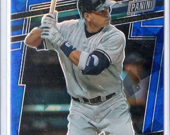 ALEX RODRIGUEZ 2024 Panini National #51 Blue Cracked Ice Parallel Baseball Card #/124 - Seattle Mariners