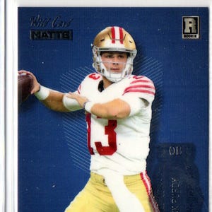 Tarjeta de fútbol mate BROCK PURDY RC 2022 Wild Card - San Francisco 49ers