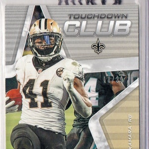 Tarjeta de fútbol paralela morada Panini R&S Touchdown Club de ALVIN KAMARA 2019, n.° 39, New Orleans Saints