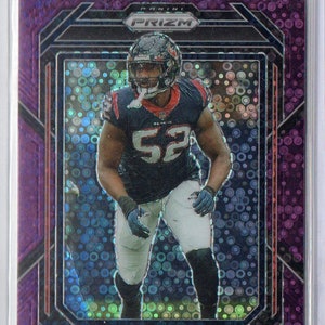 JONATHAN GREENARD 2022 Panini Prizm #118 Purple Disco Prizm Parallel Football Card #/35 - Houston Texans