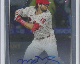 MATT VIERLING 2022 Topps Chrome Autogramm Baseballkarte - Philadelphia Phillies