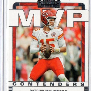 Tarjeta de fútbol Panini MVP Contenders de PATRICK MAHOMES 2022 - Kansas City Chiefs