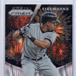 JOSE ABREU 2015 Panini Prizm Fireworks #10 Prizm Parallel Baseball Card #/100 - Chicago White Sox