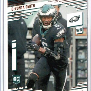 Tarjeta de fútbol Panini Chronicles Prestige n.° 211 de DeVONTA SMITH RC 2021 - Philadelphia Eagles