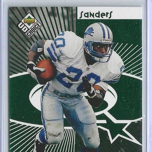 Tarjeta de fútbol paralela verde Starquest n.° 3 de BARRY SANDERS/Tavion Banks 1998 UD Choice - Detroit Lions