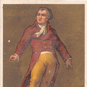 GEORGES DANTON c.1880's Chicorée à la bergère Rois de France #74 Trade Card