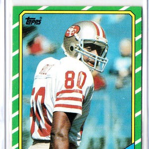 JERRY RICE RC 1986 Topps #161 Football Card - San Francisco 49ers