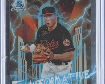Tarjeta de béisbol Bowman Chrome Transformative Talent #5 de JACKSON HOLLIDAY 2023 - Baltimore Orioles