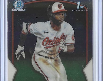ENRIQUE BRADFIELD 2023 Bowman Draft Chrome Prospects #188 Tarjeta de béisbol - Orioles de Baltimore