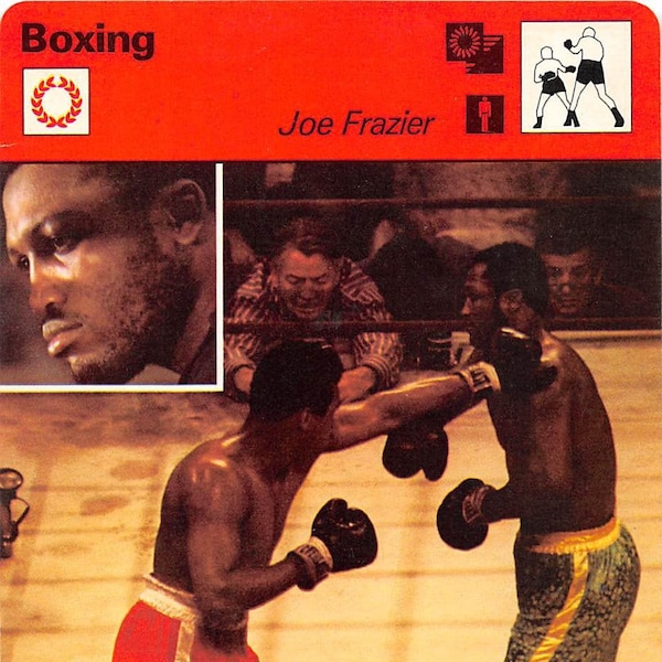 JOE FRAZIER 1978 Edities Rencontre Sportscasters Card