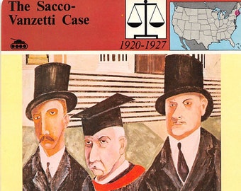 Sacco Vanzetti Etsy