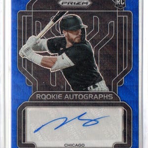 ROMY GONZALEZ 2022 Panini Prizm Blue Wave Rookie Autograph Baseball Card #/50 - Chicago White Sox