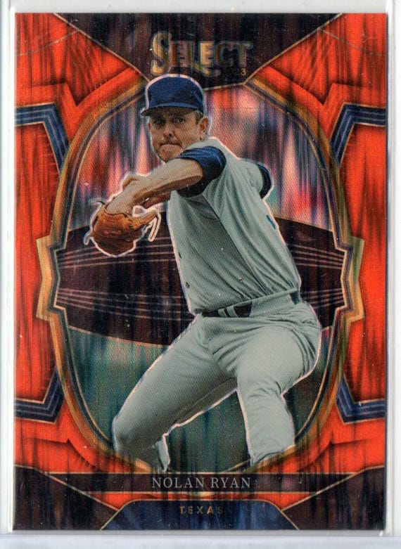 NOLAN RYAN 2023 Panini Select #1 Orange Flash Parallel Baseball