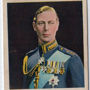 Duque de York GEORGE VI 1935 Phillips Special Jubilee #4 Cigarette Card