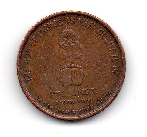 BILLIKEN 1908 Good Luck Pocket Piece Token Coin - Etsy