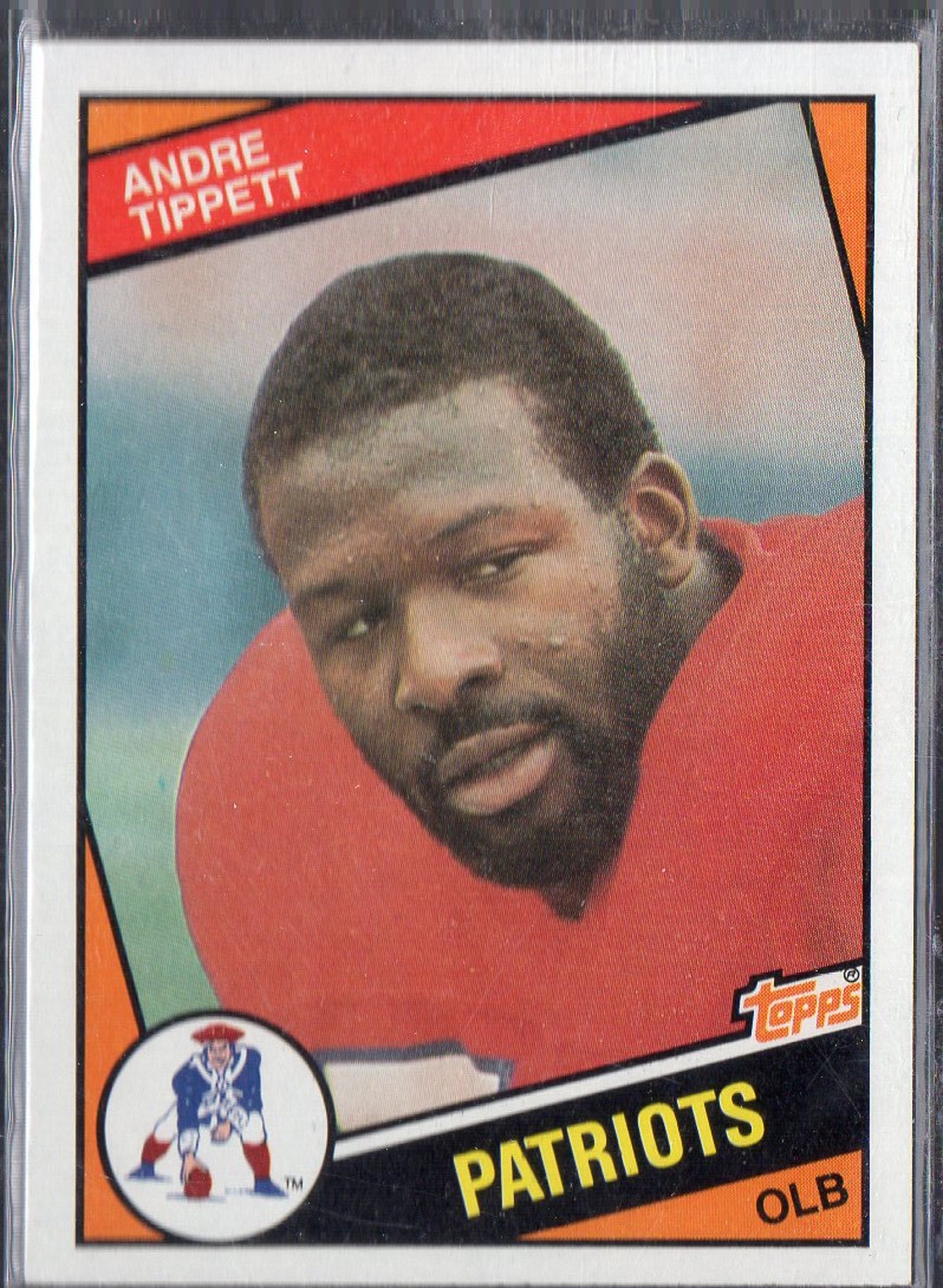 thumbnail image 2 of 1984 Topps #143 Andre Tippett New England Patriots Rookie Card - HOF, NM Condition 2 of 3