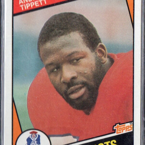 ANDRE TIPPETT RC 1984 Topps #143 Football Card - New England Patriots