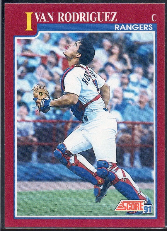 IVAN RODRIGUEZ RC 1991 Score Traded 82 Baseball Card Texas 