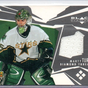 MARTY TURCO 2003 UD Black Diamond-wedstrijdjersey hockeykaart - Dallas Stars