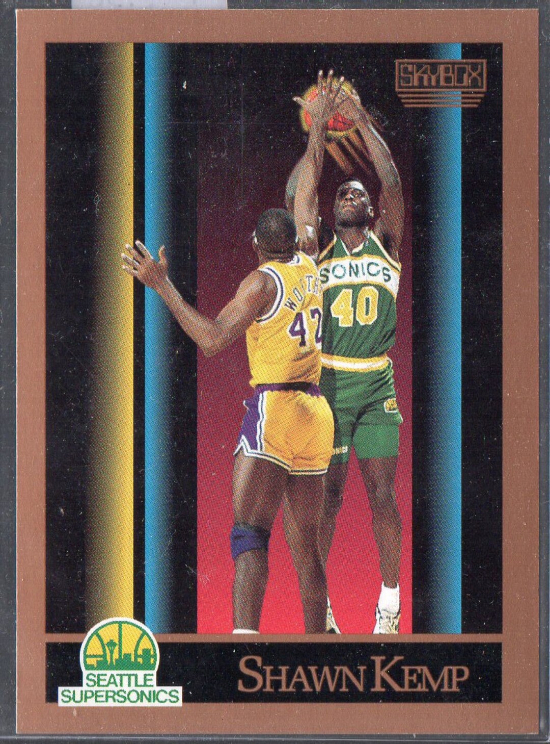 SHAWN KEMP RC 1990 Skybox 268 Basketball Card Seattle Etsy