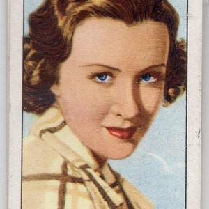 MARGARET LINDSAY 1935 Gallaher Portretten van beroemde sterren #36 sigarettenkaart