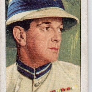 LESLIE BANKS 1935 Gallaher Portretten van Beroemde Sterren #10 Cigarette Card
