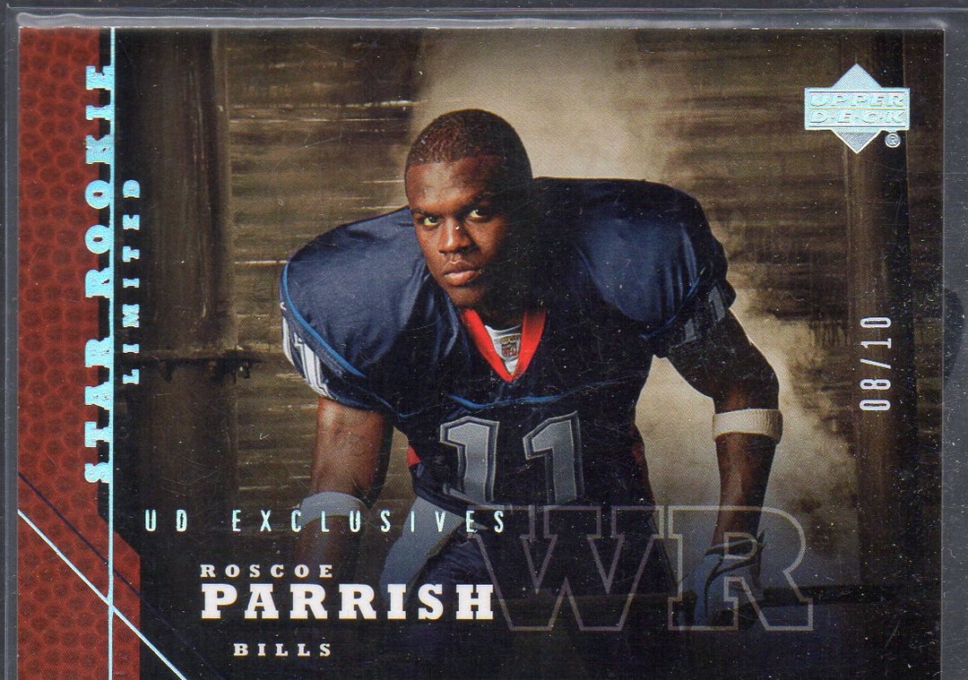ROSCOE PARRISH RC 2005 Upper Deck 222 Exclusives Parallel Football Card