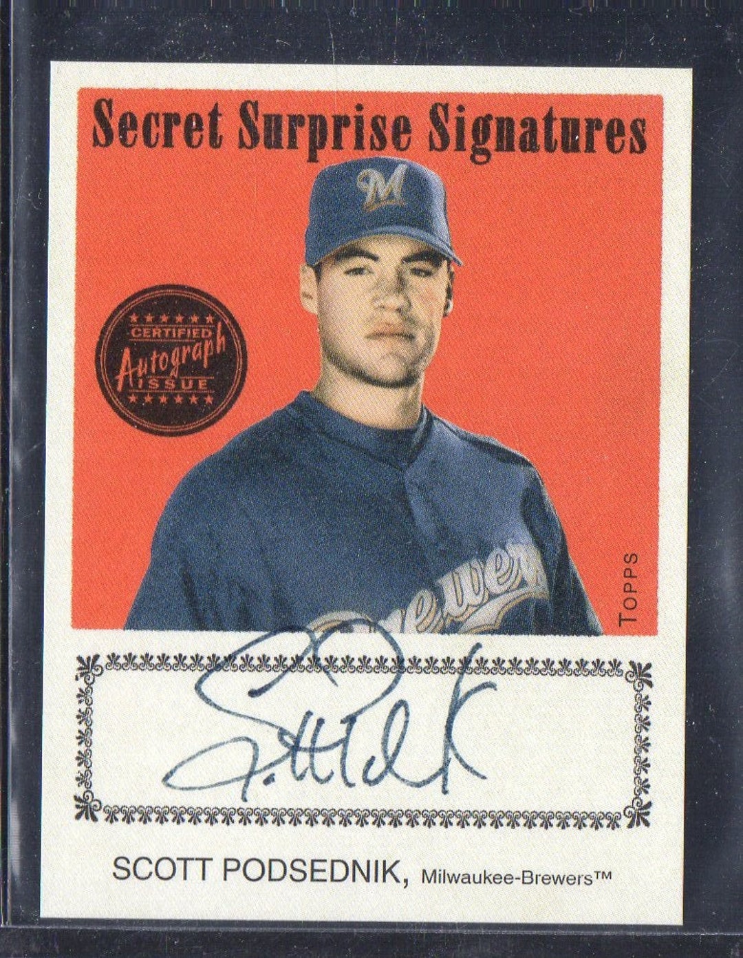 SCOTT PODSEDNIK 2004 Topps Cracker Jack Signatures Autograph