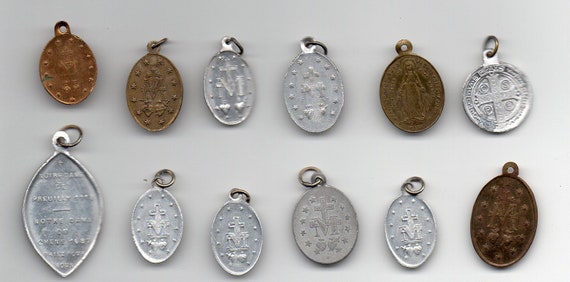 Vintage Christianity Pendant Medals Lot (12) - image 2