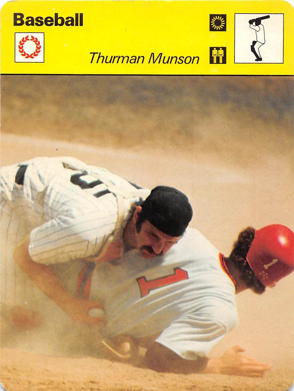 THURMAN MUNSON 1978-79 Editions Rencontre Sportscasters Card -  Denmark