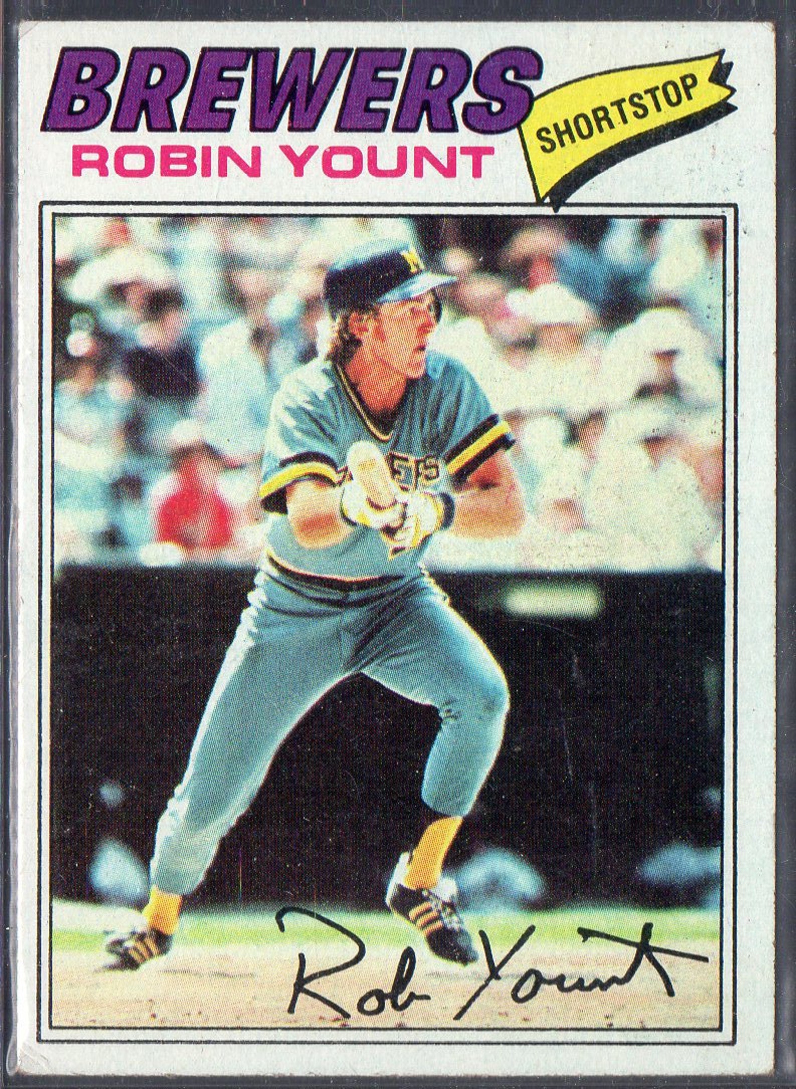 ROBIN YOUNT 1977 Topps 635 Baseball Card Milwaukee Brewers Etsy