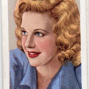 GINGER ROGERS 1935 Gallaher Stars of Screen & Stage #14 Cigarette Card
