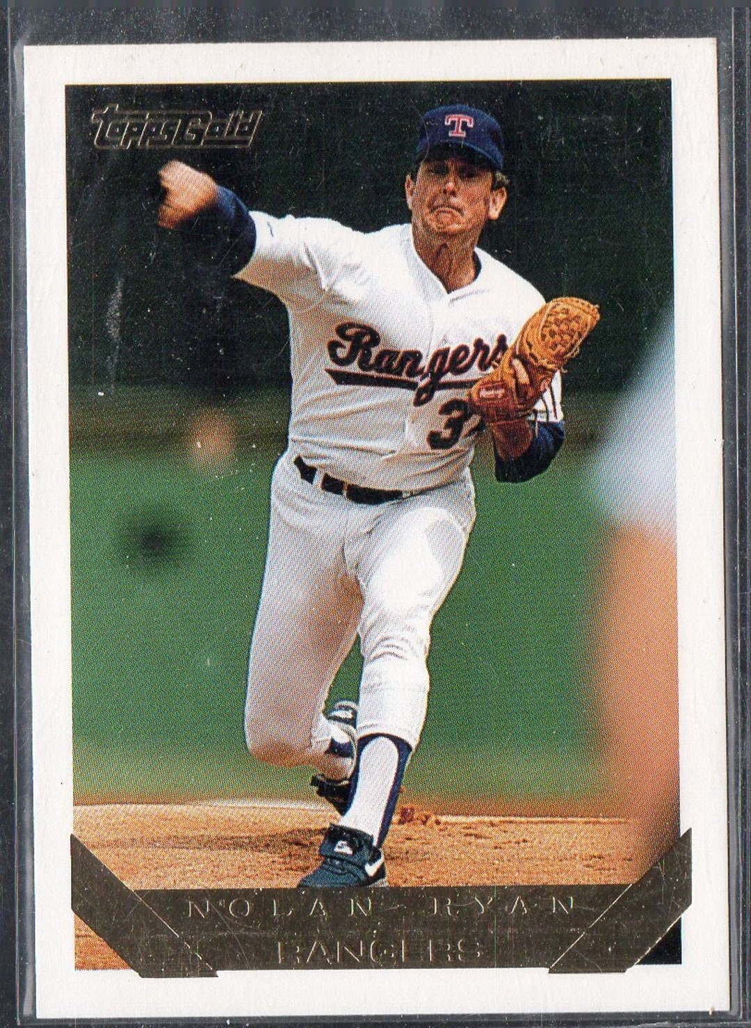 NOLAN RYAN 1993 Topps 700 Gold Parallel Baseball Card Texas Rangers Etsy