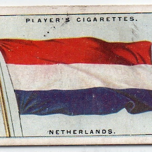 PAÍSES BAJOS 1928 Banderas de jugador de la Liga de naciones #33 Cigarette Card