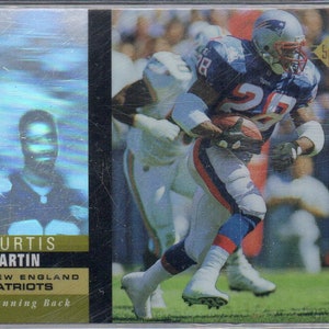 CURTIS MARTIN 1995 SP Holoviews #5 Football Card - New England Patriots