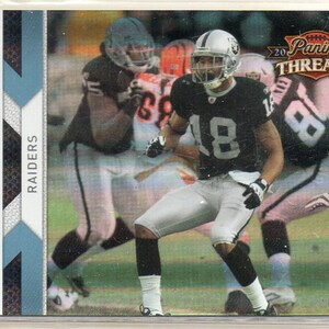 Tarjeta de fútbol holográfica paralela Panini Threads #108 de LOUIS MURPHY 2010, n.° 25 - Oakland Raiders