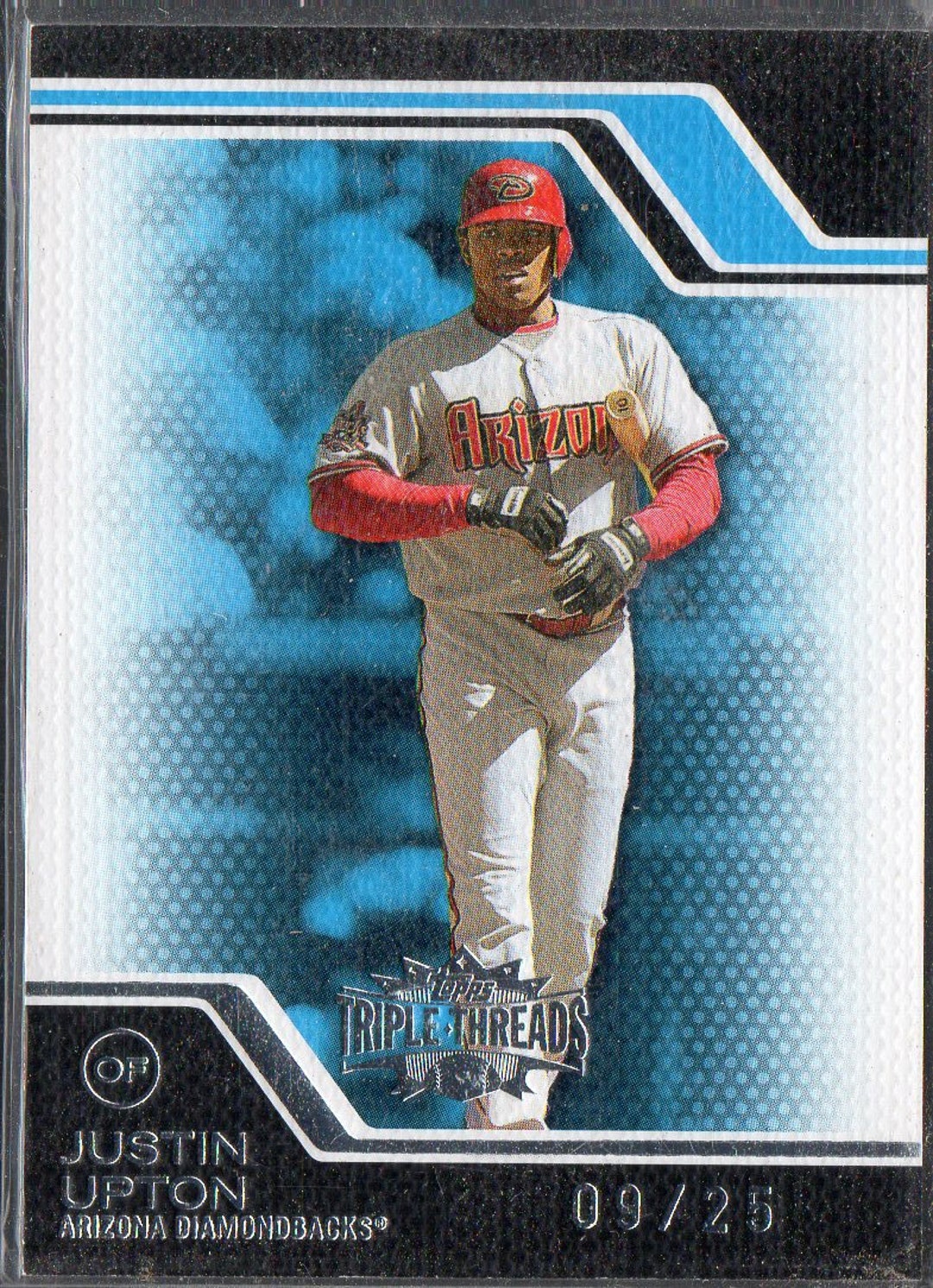 JUSTIN UPTON 2008 Topps Triple Threads 241 Blue Parallel 