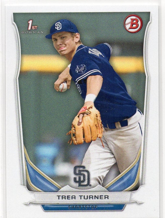 TREA TURNER 2014 Bowman Draft Prospects 10 Baseball Card 