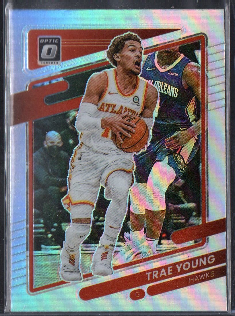 TRAE YOUNG 2021 Donruss Optic 51 Holo Prizm Parallel Basketball Card