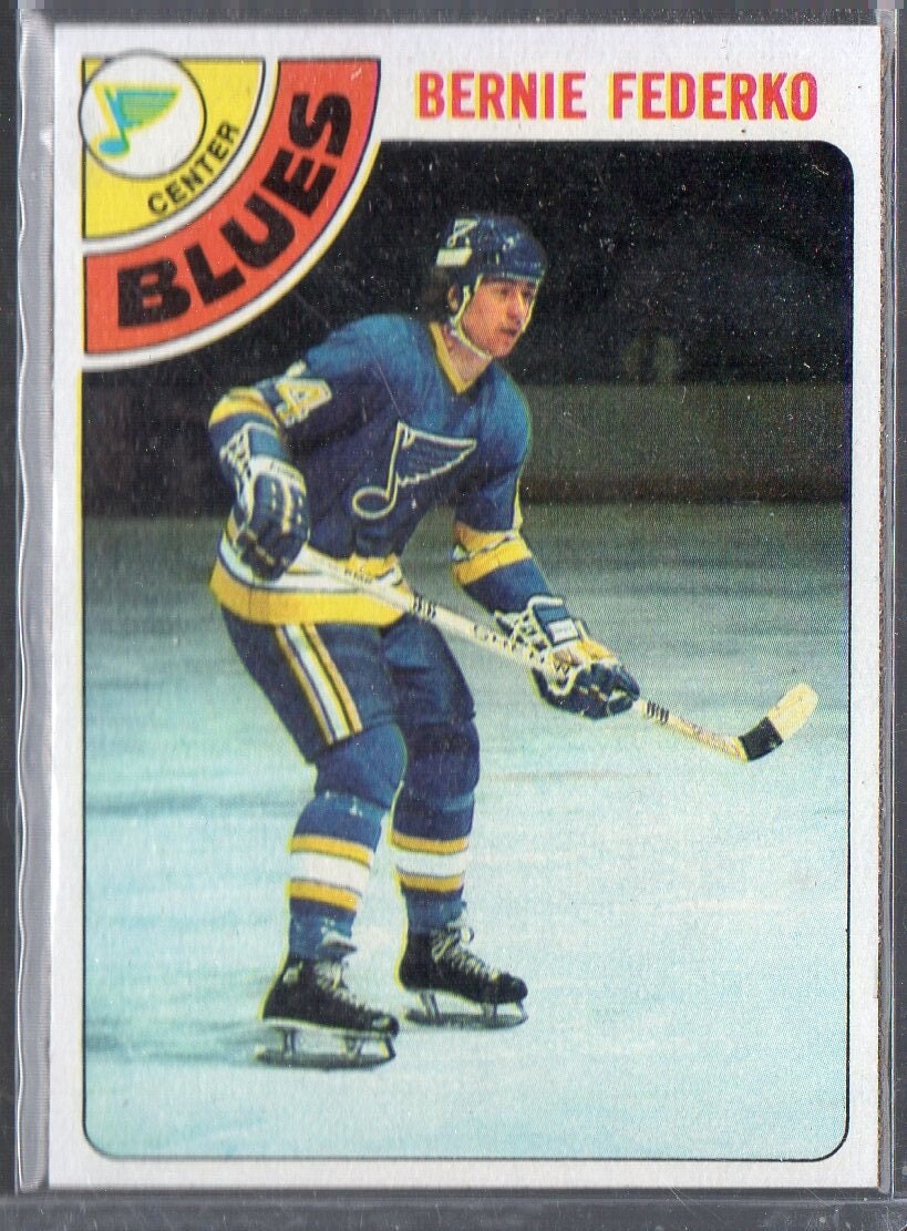 Bernie Federko 1989 St. Louis Blues Vintage Throwback NHL Hockey