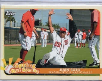 JUAN SOTO 2020 Topps Opening Day Spring Has Sprung #19 Baseball Card - Washington Nationals