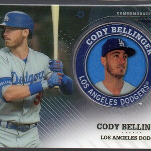 Carte de baseball médaillon de joueur commémoratif Topps 2020 CODY BELLINGER - Dodgers de Los Angeles