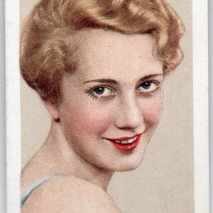 JANE BAXTER 1935 Gallaher Stars of Screen & Stage #37 Cartão de cigarro