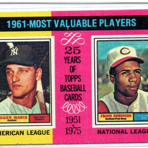 Roger Maris/Dick Groat MVP 1975 Topps #198 Baseball Card
