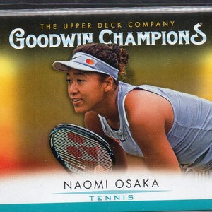 NAOMI OSAKA 2021 UD Goodwin Champions #65 Turquoise Parallel Card