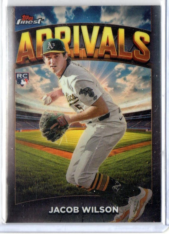 JACOB WILSON 2025 Topps Finest Arrivals #5 Baseball Card - Oakland 
