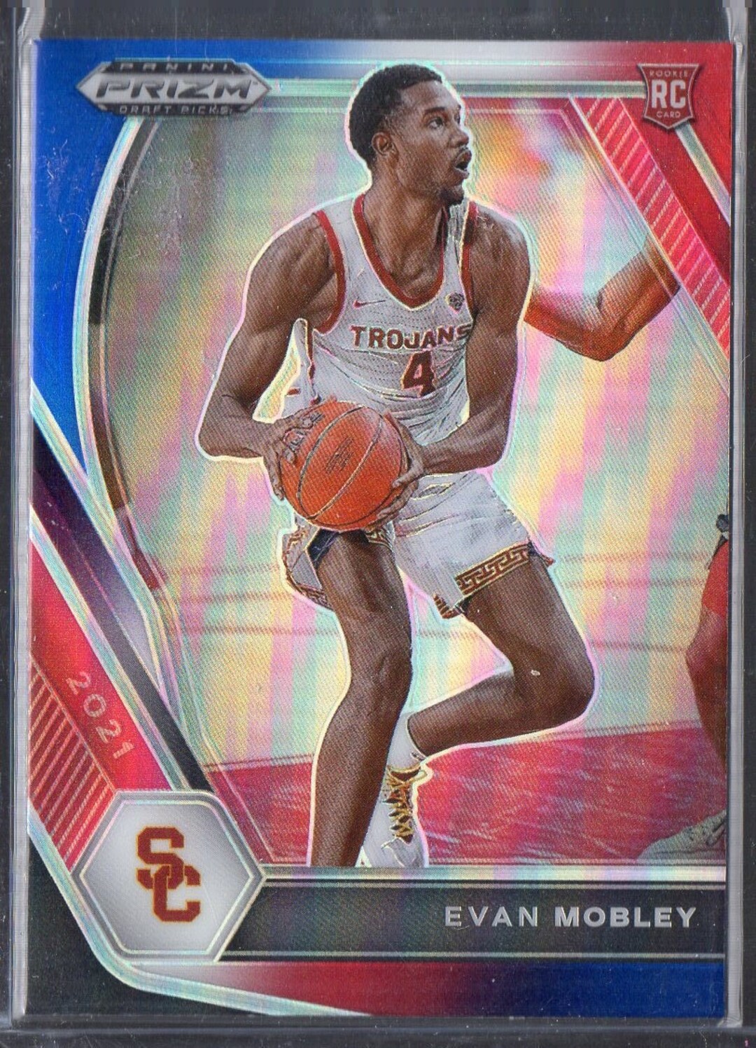 EVAN MOBLEY RC 2021 Panini Prizm 2 Red White Blue Parallel - Etsy Hong Kong