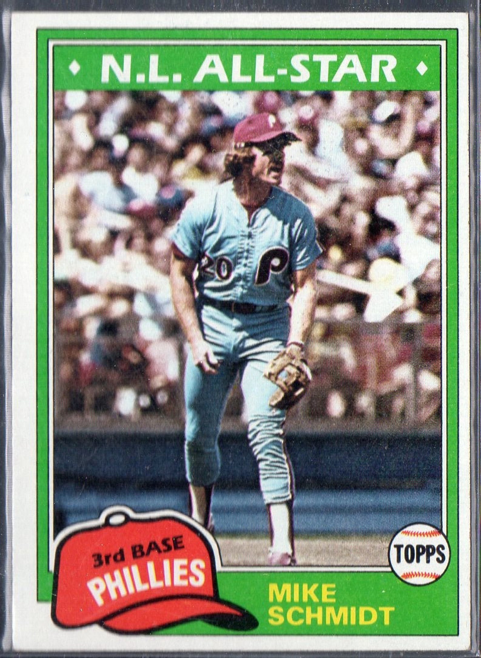 MIKE SCHMIDT 1981 Topps 540 Baseball Card Philadelphia Etsy